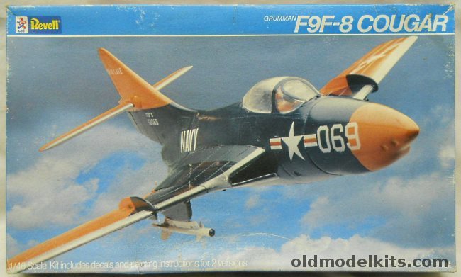 Revell 1/48 Grumman F9F-8 Cougar - US Marines VMA-311 or Navy - (F9F8), 4430 plastic model kit